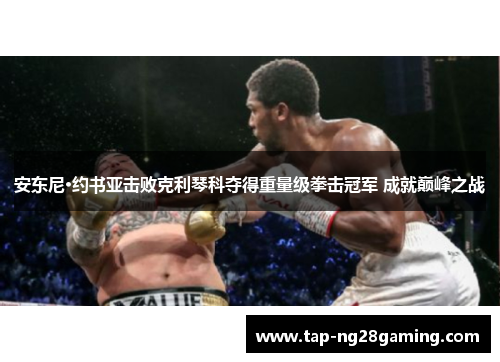 安东尼·约书亚击败克利琴科夺得重量级拳击冠军 成就巅峰之战